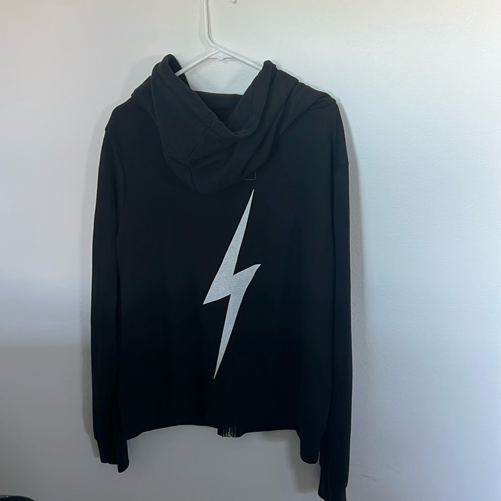 Aviator Nation black zippered sweatshirt